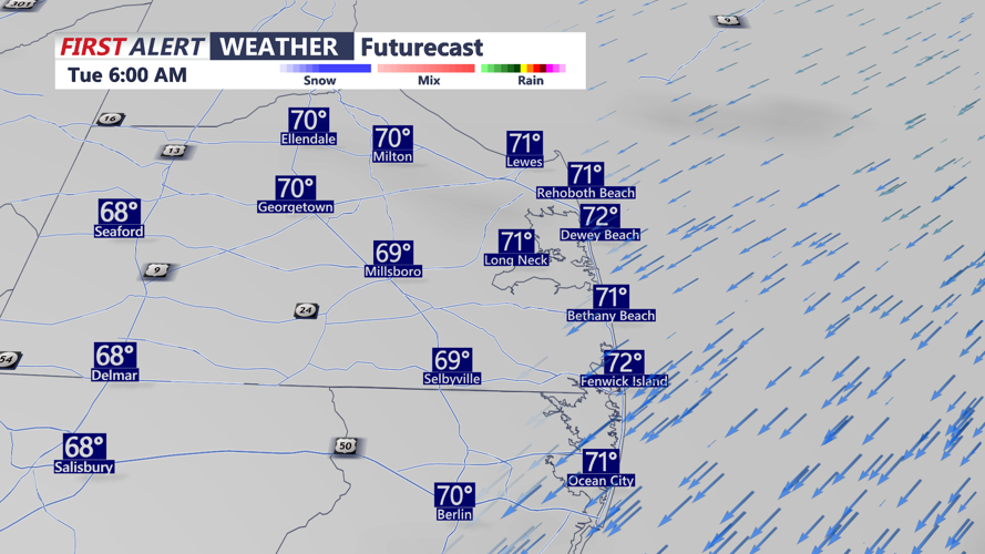 FUTURECAST SUSSEX - TUESDAY