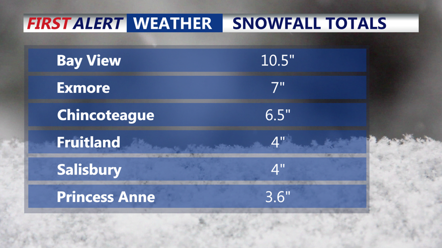 Snowfall Totals