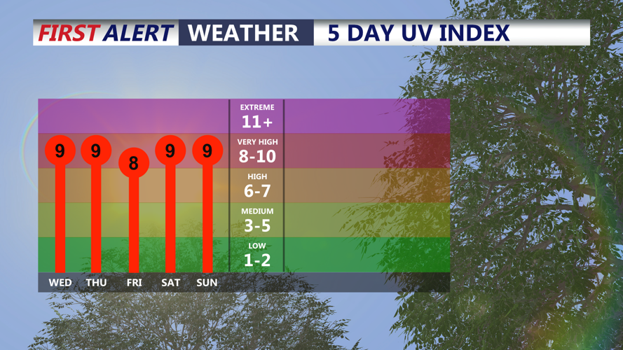 5 DAY UV INDEX