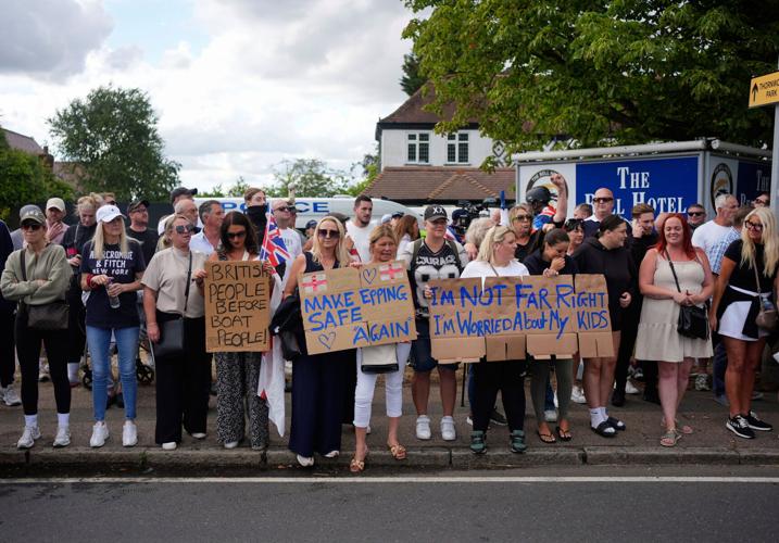 Britain Asylum Protests