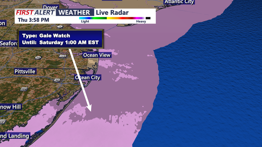 GALE WIND WARNING - OCEAN CITY