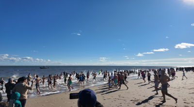 From first-time participants to longtime regulars, plungers ran straight into the icy Atlantic Ocean to welcome 2026.