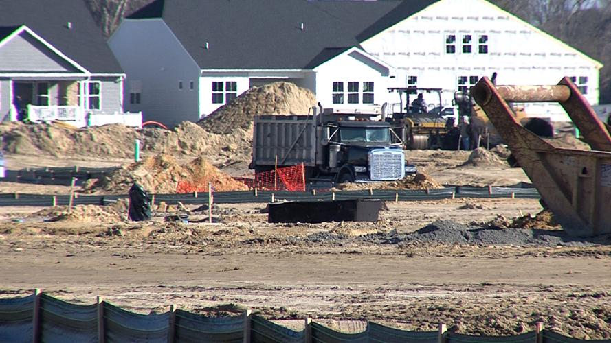 Dump truck at Plantation Lakes