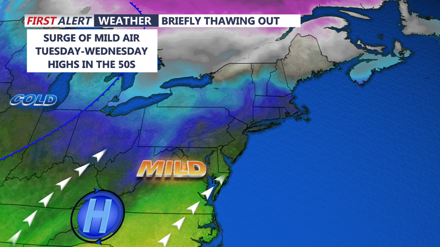 Mild Air Through Midweek