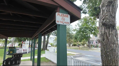 Ocean View No Smoking Sign