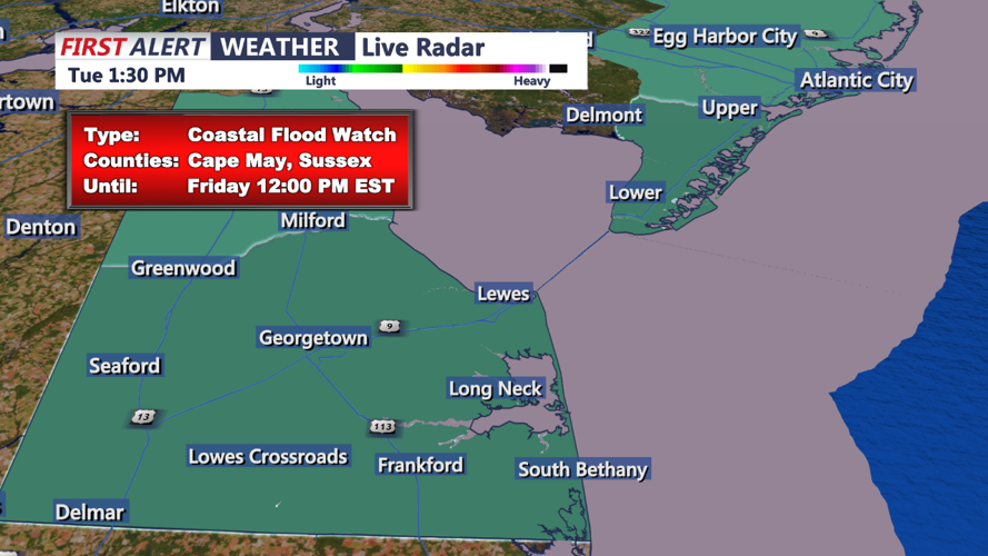COASTAL FLOOD ADVISORY - SUSSEX