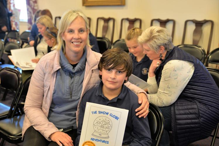 Second grader Wesley DeVito from Selbyville shared his story with his mom, Courtney DeVito. Courtesy Worcester Preparatory School.