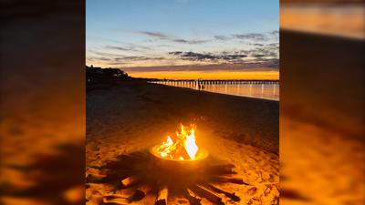 Bonfire set up by Quest Adventures