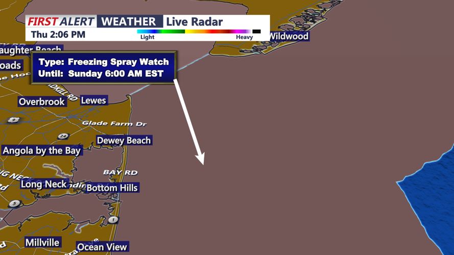 FREEZING SPRAY WATCH SUSSEX
