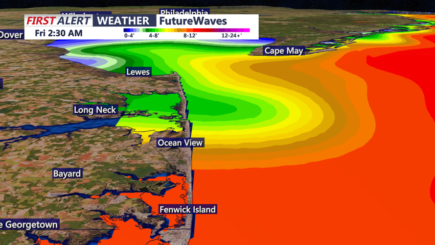 FUTURE WAVES THURSDAY - EARLY FRIDAY (230AM) SUSSEX/OCEAN CITY