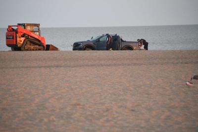 Truck on Lewes Beach