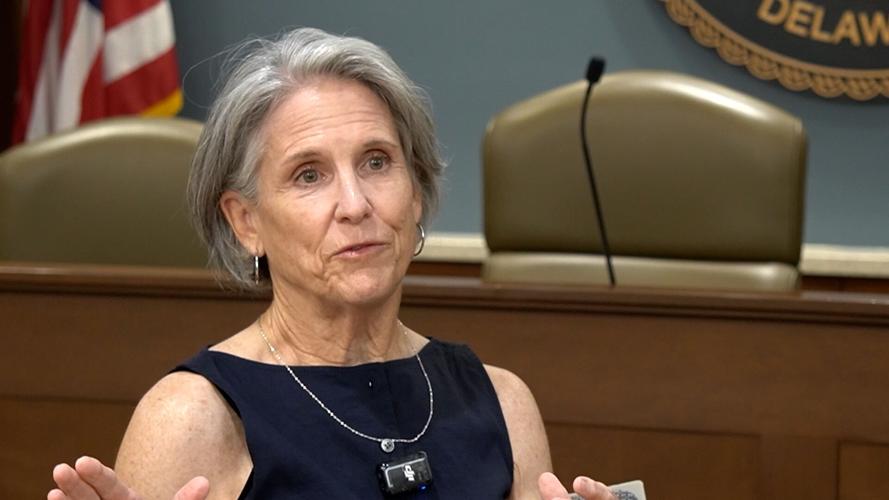 Susan Stewart interview for this story inside of the city chamber.