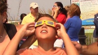 Solar Eclipse Wows on Beach Boardwalk