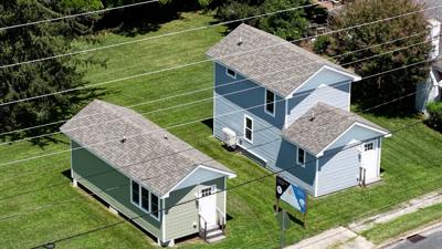 The Little Living Cottages from above.