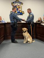 Millsboro Police Department swears in new Police Chief and K9 unit