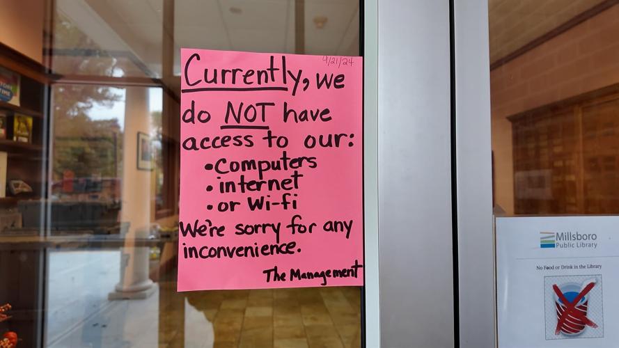 Millsboro Public Library without internet as of 9/30/24.