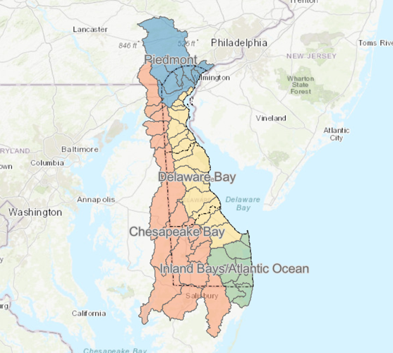 Watershed boundaries