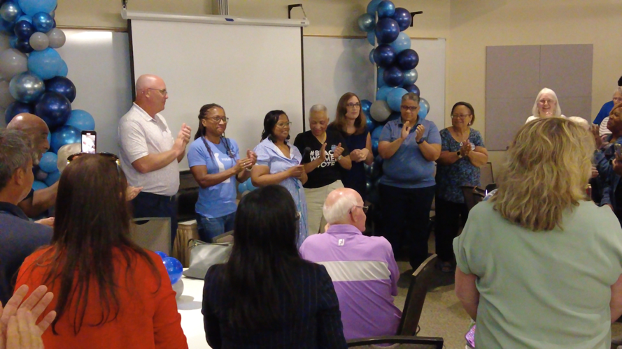 Alonna Berry celebrating