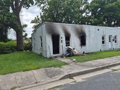 Burned house in Salisbury the site of 75 year old man that died.