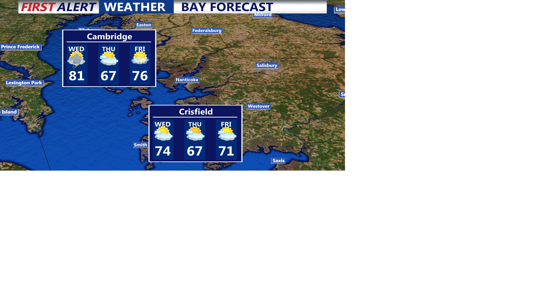 Warm Wednesday Gives Way to Storms in Sussex County | Weather | coasttv.com