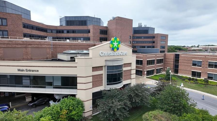 The outside a ChristianaCare hospital. 