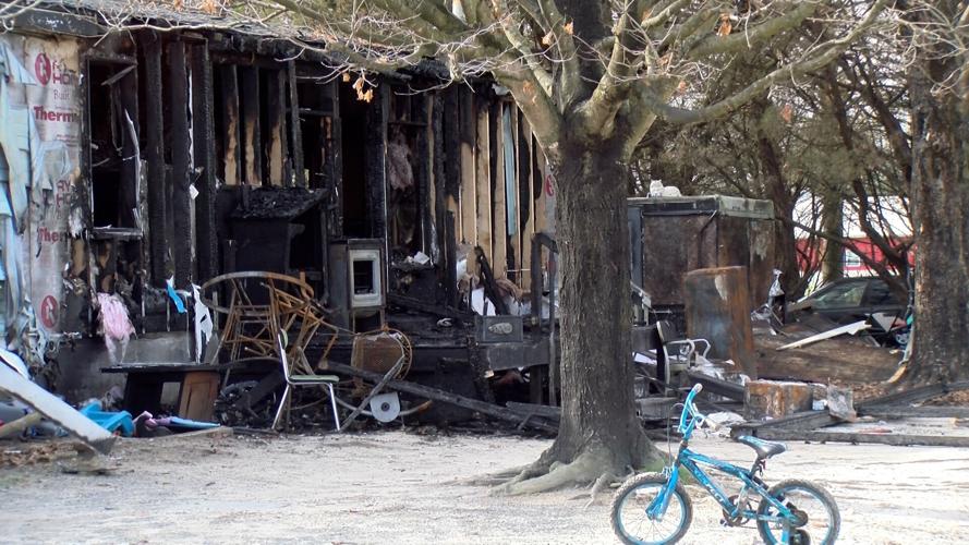 Damage from the fire at the Seaford home on Nov. 20.