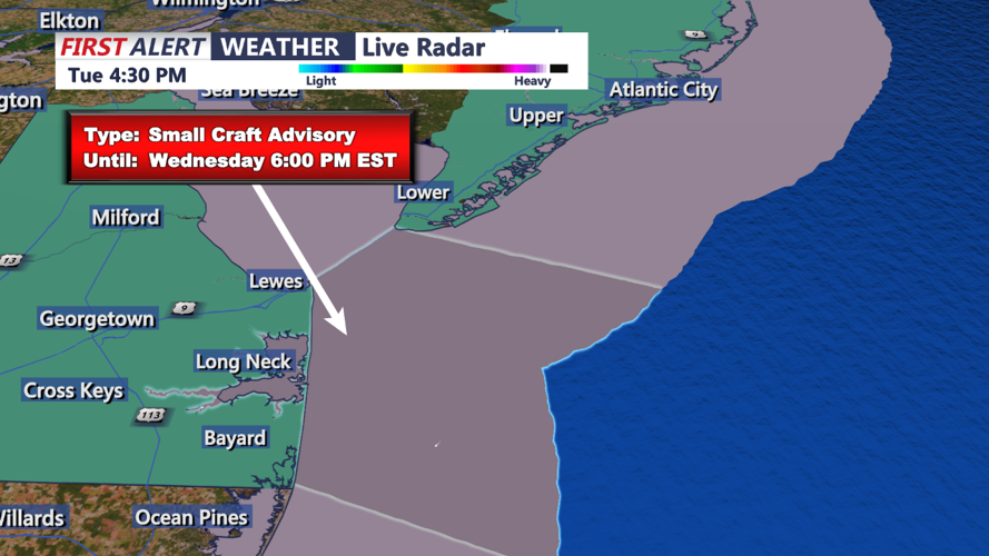 SMALL CRAFT ADVISORY - SUSSEX