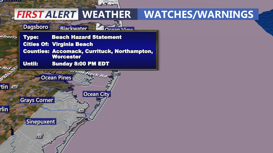 BEACH HAZARD STATEMENT - OCEAN CITY