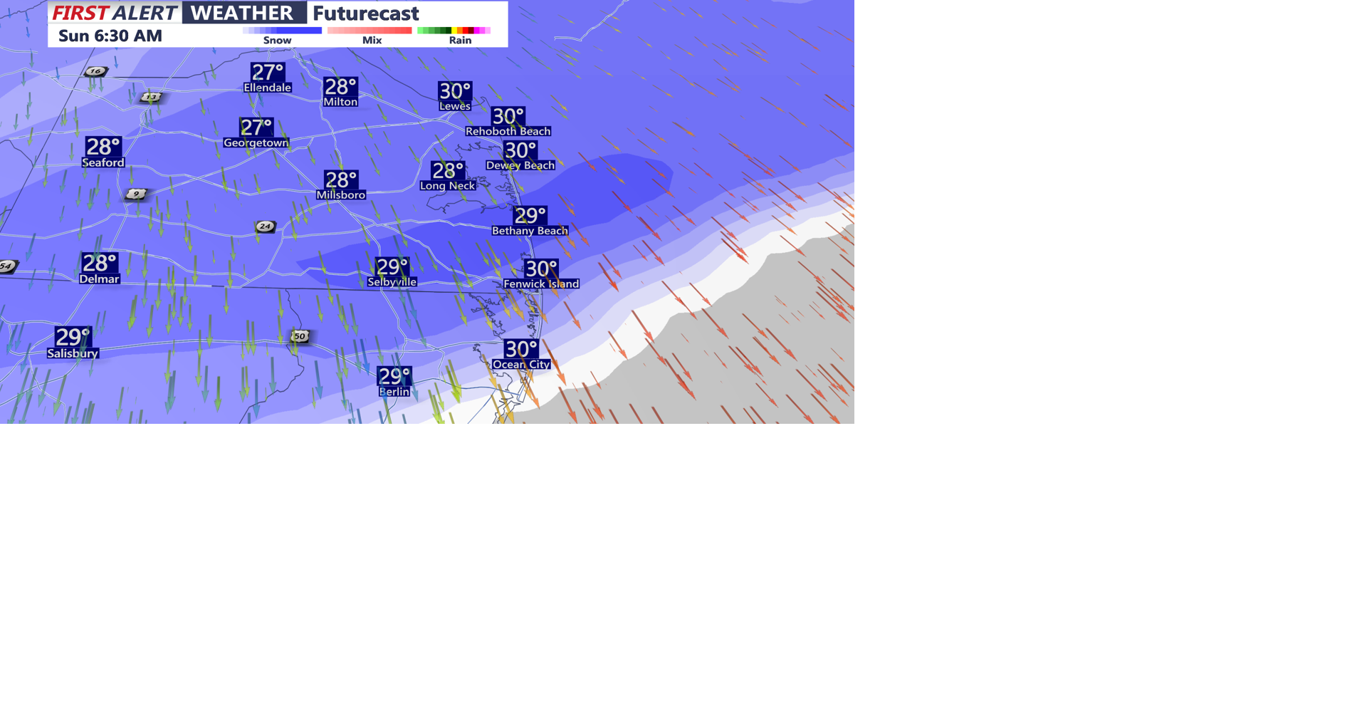 Sunday snow, then coldest air of the season | Weather | coasttv.com