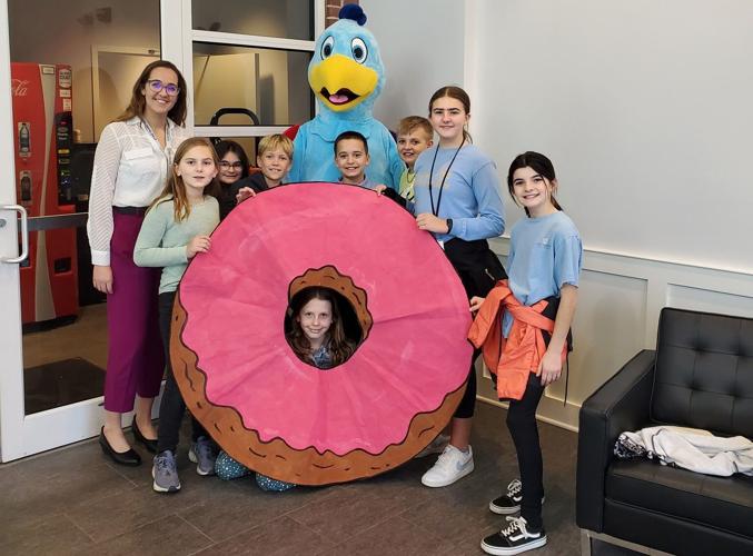 Student leaders from Milton Elementary School stopped by WRDE to include us in their kindness week activities.
