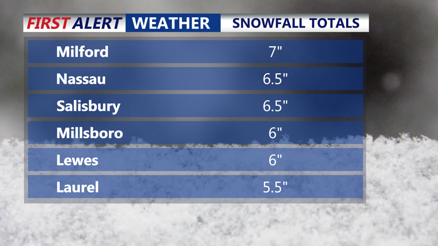 Snowfall Totals