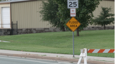 An image of a closed road in salisbury 