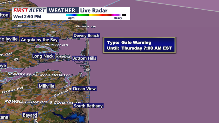 Stronger winds late Wednesday, cooler Thursday for Sussex County and ...