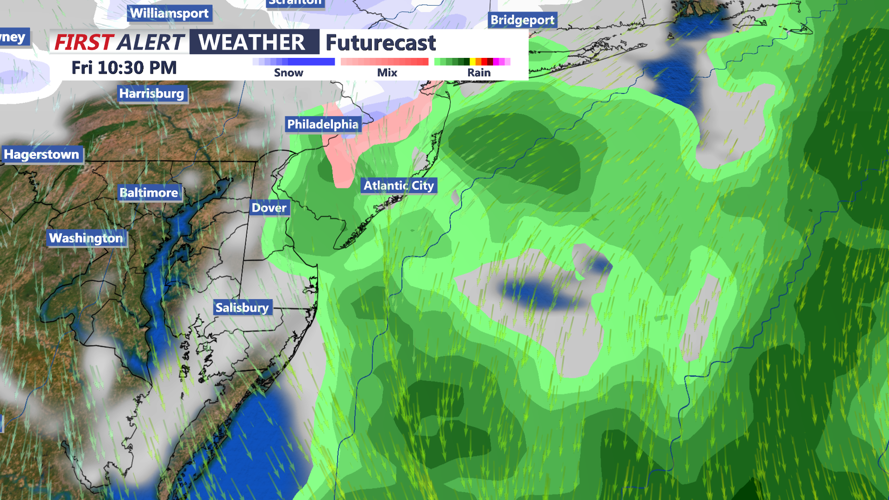 Rain/Snow Shower Possible Friday Night