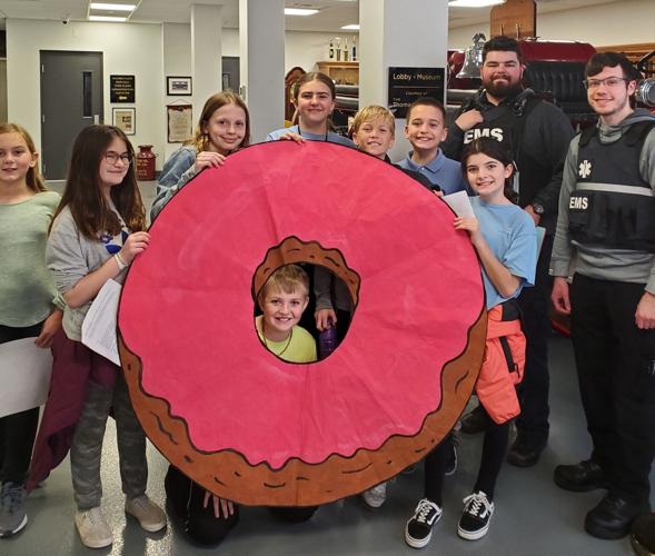 The Milton Fire Department was one of many local organizations invited to participate in kindness week. Courtesy Milton Elementary PTO.