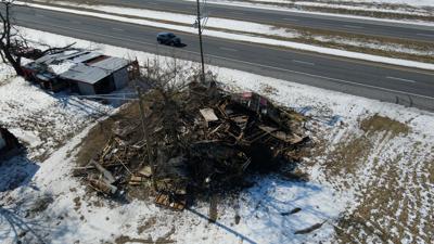 Route 1 farmhouse demolished