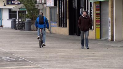 Bikes On Rehoboth Beach Boardwalk