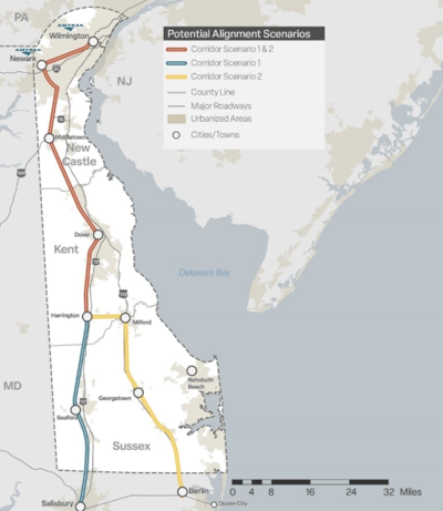 Diamond State Line Potential Alignment Scenarios