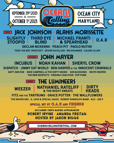 Oceans Calling will take place from Sept. 29 through Oct. 1. Courtesy Oceans Calling Festival.