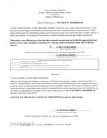Complaint and Warrant
