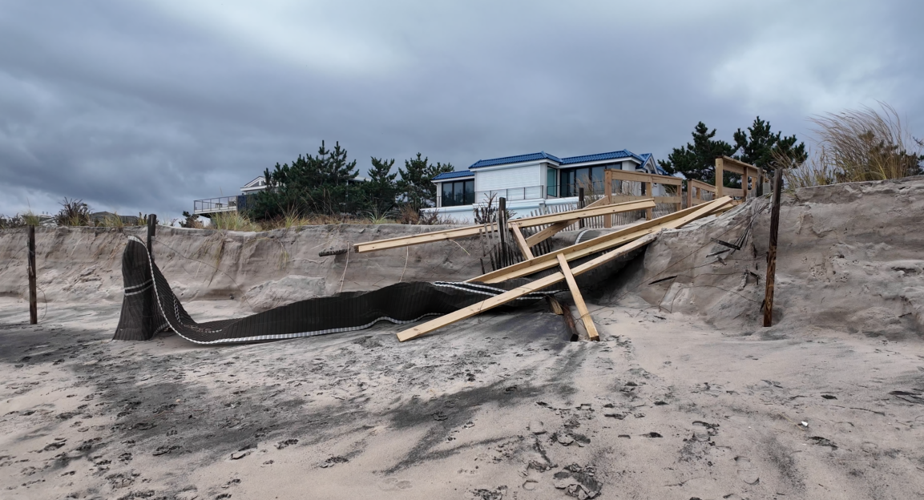 Damage left behind from the storm.