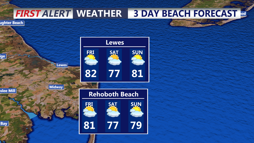 3 DAY BEACH FORECAST LEWES