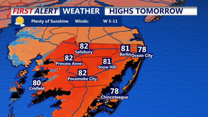 Ocean City/ Salisbury conditions