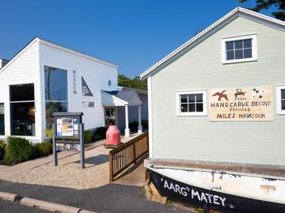 The entrance to the Chincoteague Island Museum.