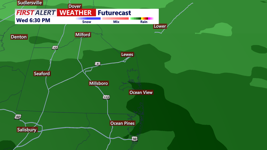 FUTURECAST WEDNESDAY EVENING