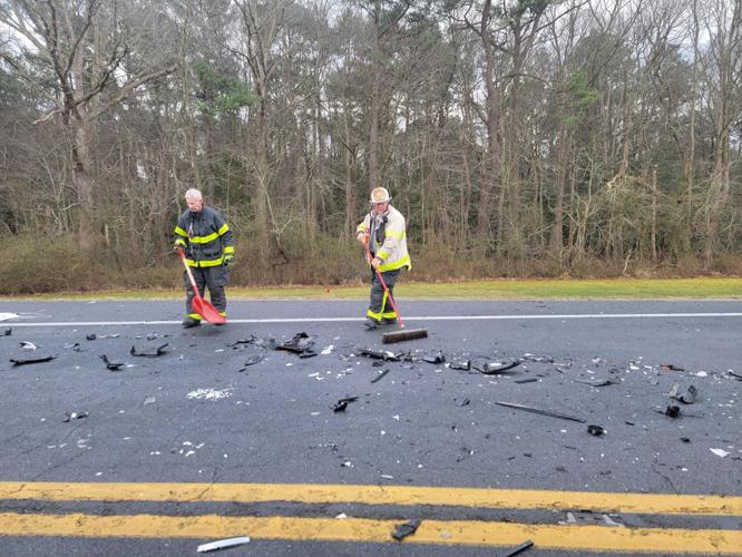 Crews working to clear the scene. Courtesy Millsboro Fire Company.