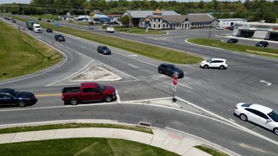 Minos Conaway Road and Route One intersection