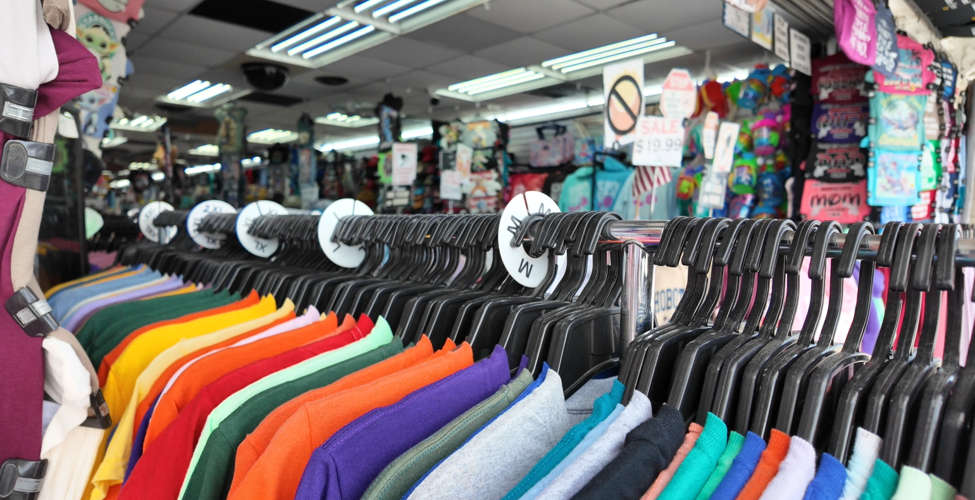Clothing racks in Rehoboth