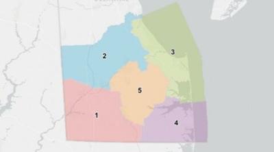 SUSSEX COUNTY DISTRICT MAP