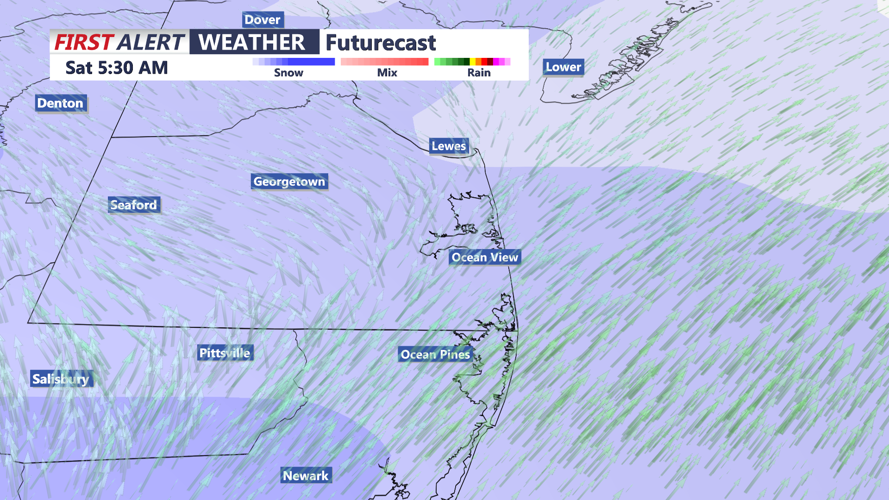 Light to moderate snowfall through daybreak Saturday